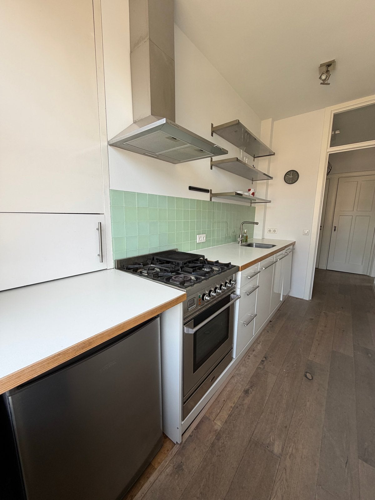 Prima staat keuken, Ophalen, Gebruikt, Wit, Enkelwandige keuken