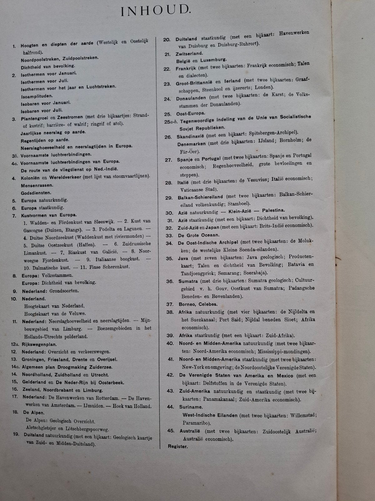 schoolatlas der gehele aarde 1936, Bosatlas, Wereld, Ophalen, Gelezen