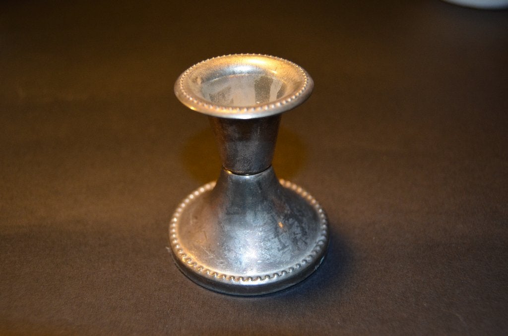 Kleine vintage kandelaar EPNS, Ophalen of Verzenden, Koper of Brons