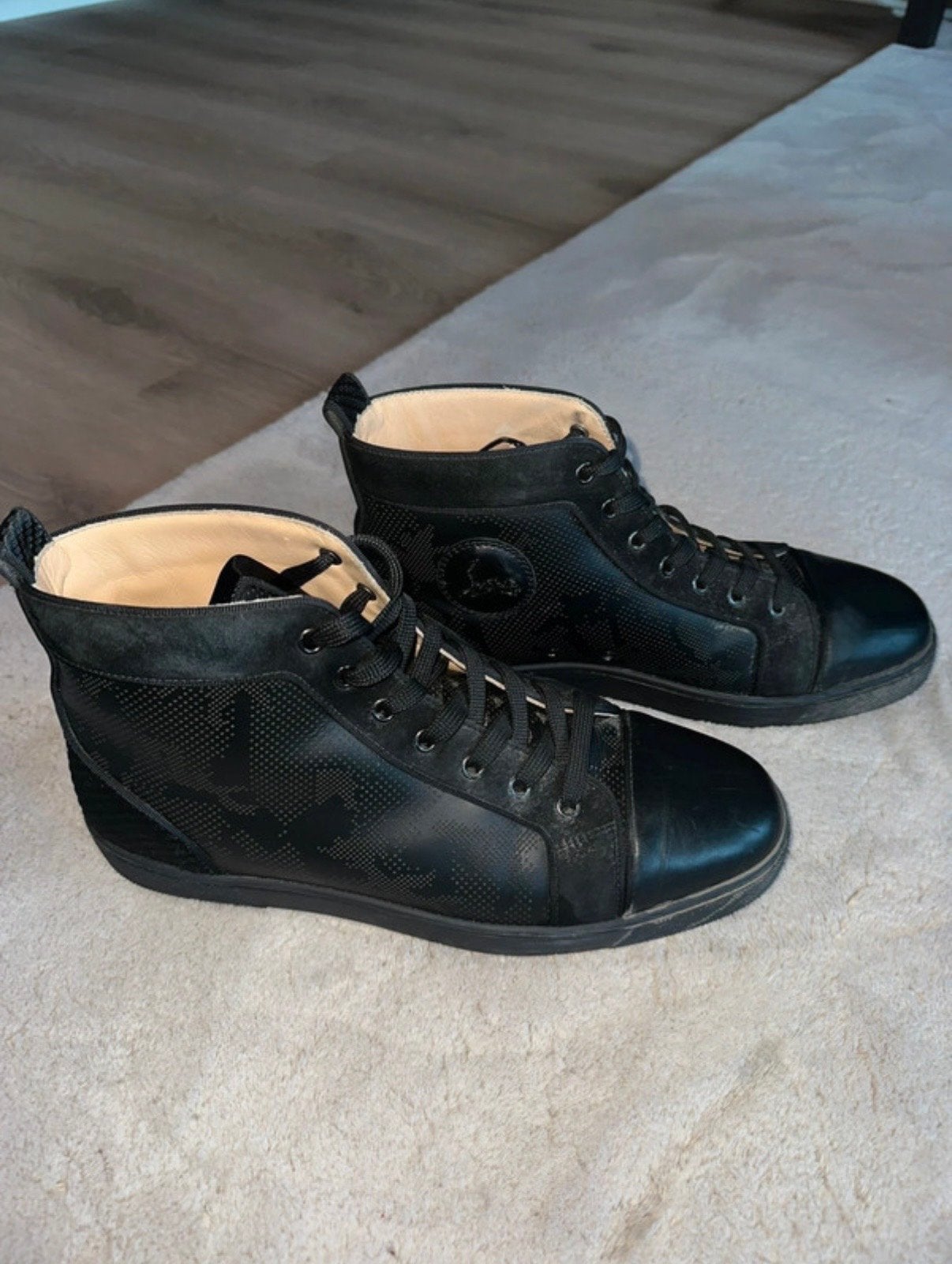 Christian Louboutin Louis Orlato sneakers maat 42.5, Kleding | Heren, Schoenen, Ophalen of Verzenden, Gedragen, Zwart, Sneakers of Gympen