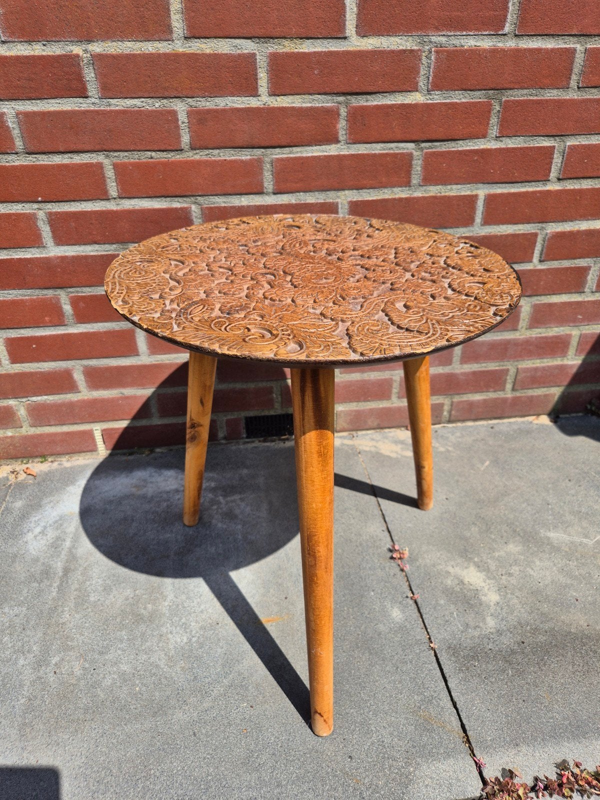 Decoratief bijzettafeltje, Minder dan 55 cm, Gebruikt, Decoratief, Bohemien, Rond