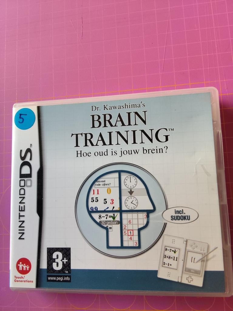 Dr. Kawashima's Brain Training Nintendo DS, Puzzel en Educatief, Gebruikt, 1 speler, Ophalen of Verzenden