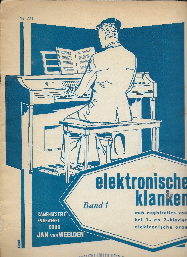 Bo676 bladmuziek elektronische klanken band 1, Ophalen of Verzenden, Gebruikt, Artiest of Componist, Orgel
