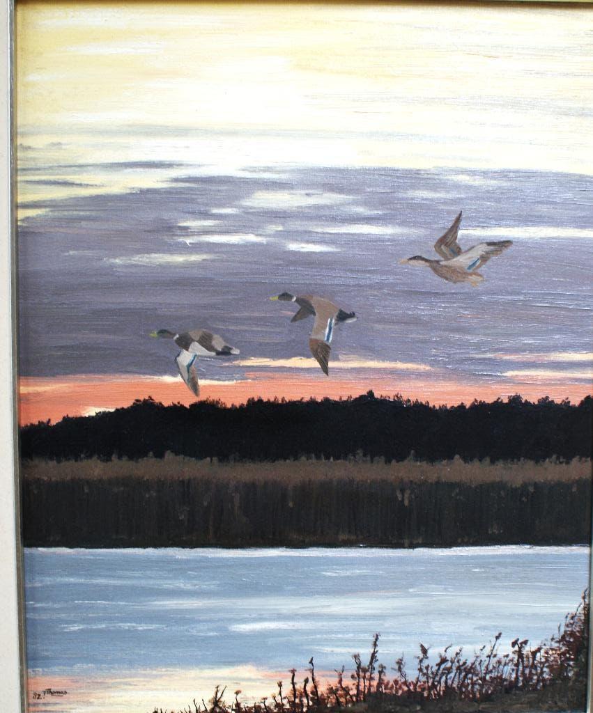 kunst  Beuven avondrood  {Heeze}, Antiek en Kunst, Ophalen