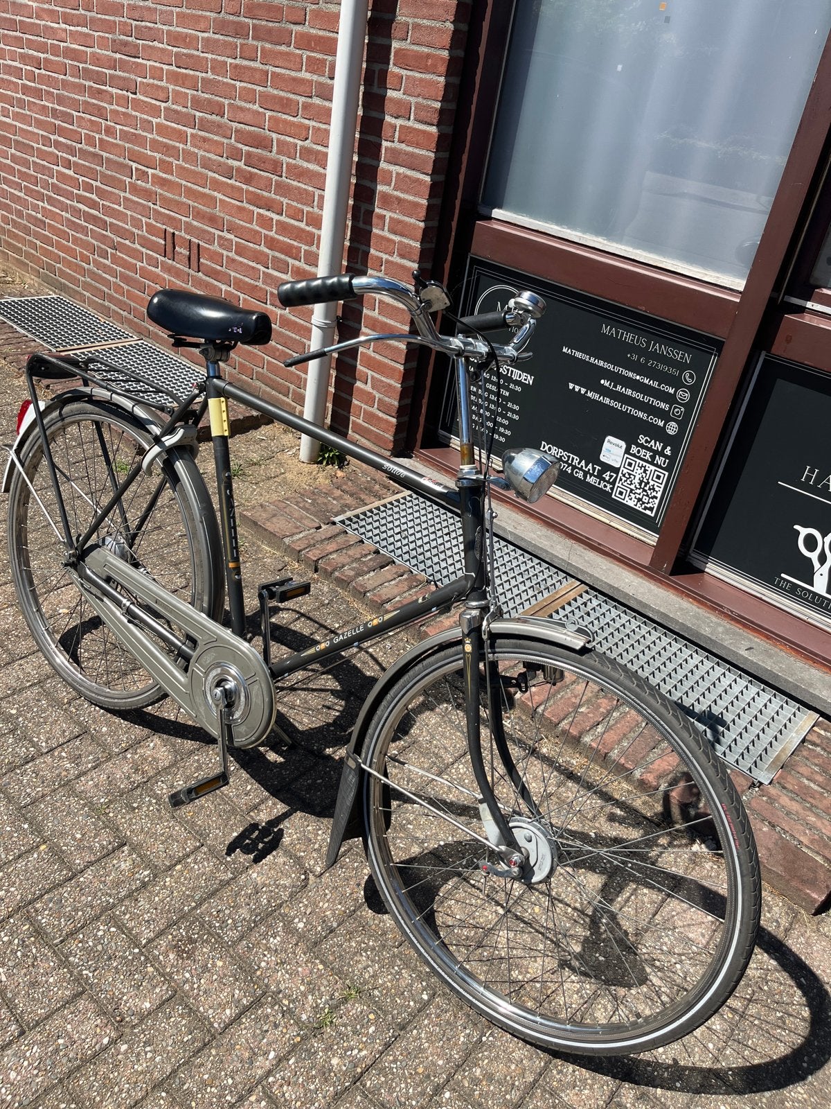 Gazelle herenfiets met stangremmen, Ophalen, Gebruikt, Versnellingen, Gazelle