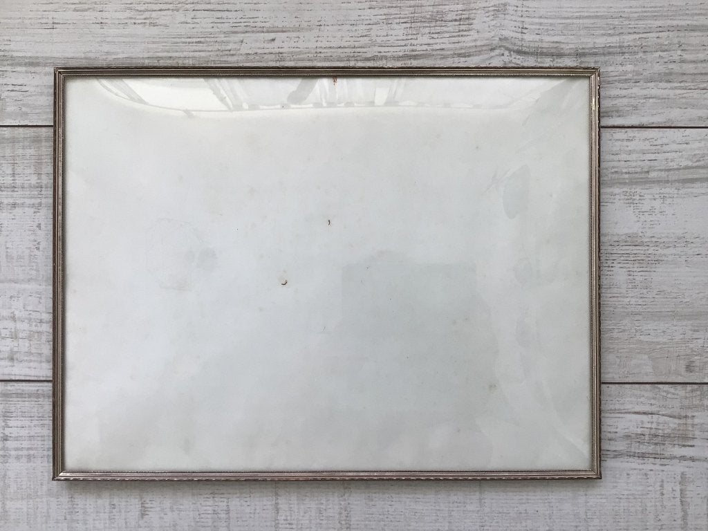 Fotolijst vintage met glas 40 x 31, Audio, Tv en Foto, Fotografie | Fotolijsten, Ophalen, Gebruikt, Standaard fotolijst, Glas