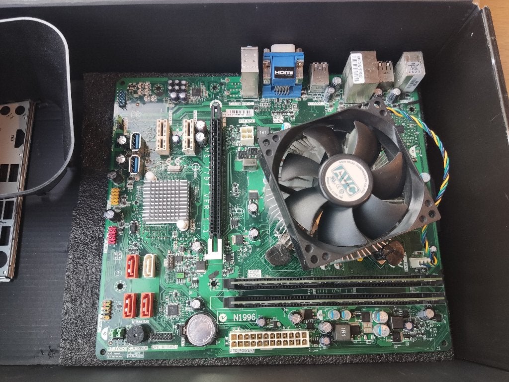 MSI N1996 + I5-3350P + 4GB RAM, Computers en Software, Ophalen of Verzenden, Gebruikt, DDR3