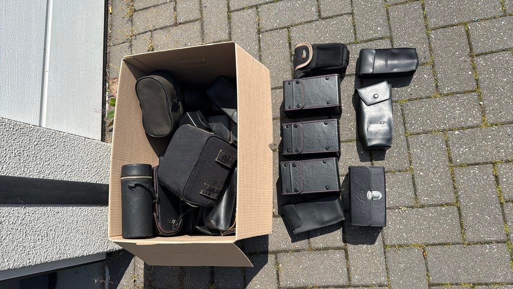 Minolta lens en flitser tassen foudraals, Overige merken, Overige typen, Ophalen of Verzenden, Zo goed als nieuw