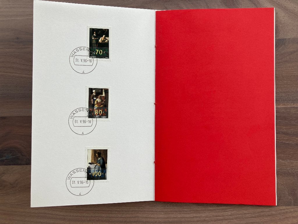 PTT Post Boek met Vermeer Postzegels 1997, Ophalen of Verzenden, Gestempeld