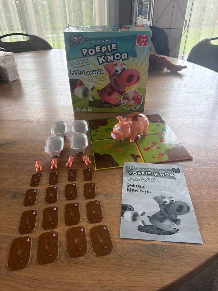 Jumbo Poepie Knor Bordspel - Compleet en Zo Goed als Nieuw, Ophalen of Verzenden, Zo goed als nieuw