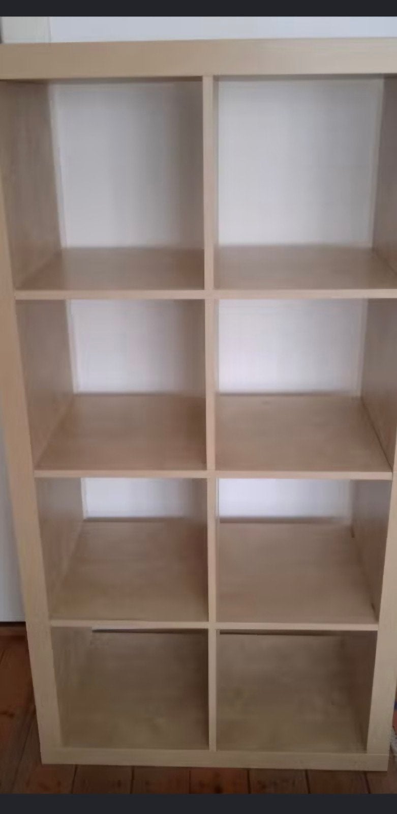 Expedit (kallax) berken vakkenkast ikea 2x4, Huis en Inrichting, Ophalen, Zo goed als nieuw