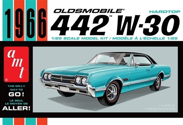 Bouwdoos 1966 Oldsmobile W30 4-4-2 AMT, Overige merken, Auto, Groter dan 1:32, Nieuw