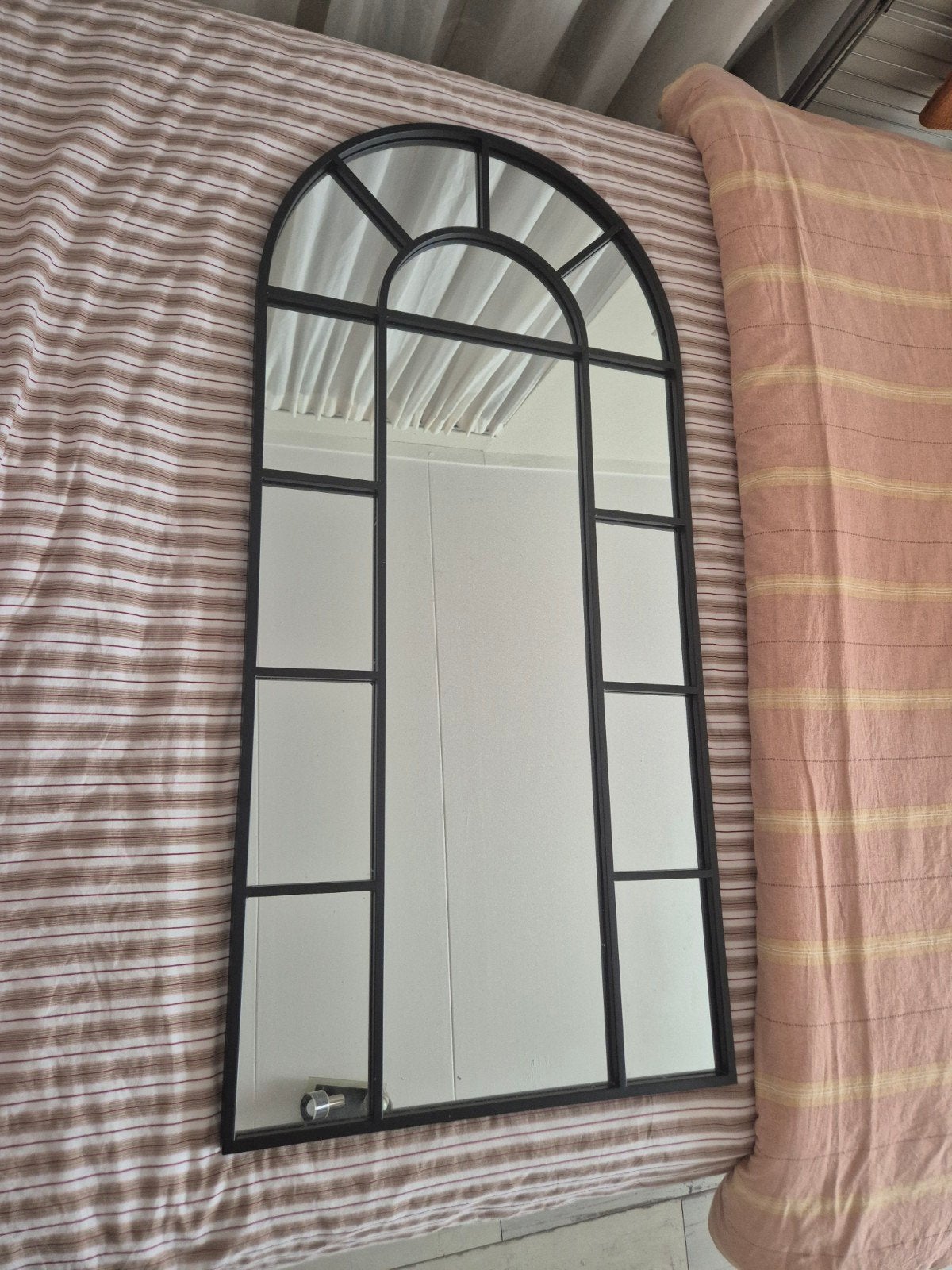 Spiegel halfrond, Ophalen, 100 tot 150 cm, Zo goed als nieuw, Overige vormen