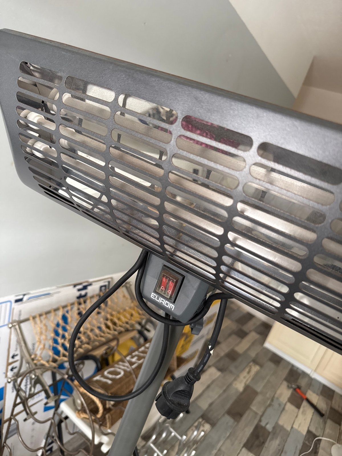Eurom Q-time 2000S Terrasverwarmer - Elektrisch, Ophalen, Gebruikt, Elektrisch, Vloer