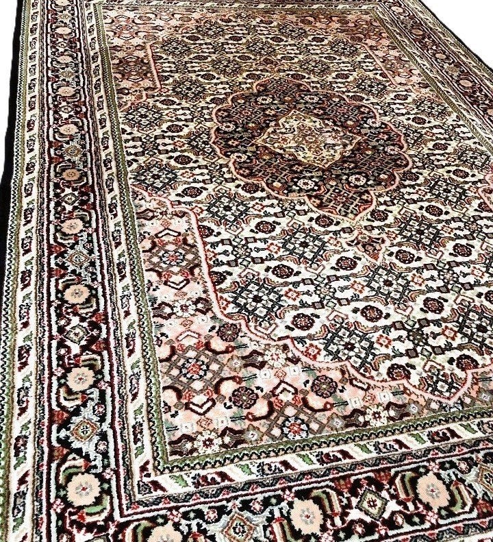 Handgeknoopt Perzisch tapijt Bidjar Oosters vloerkleed, Gebruikt, 200 cm of meer, Ophalen of Verzenden, Rechthoekig