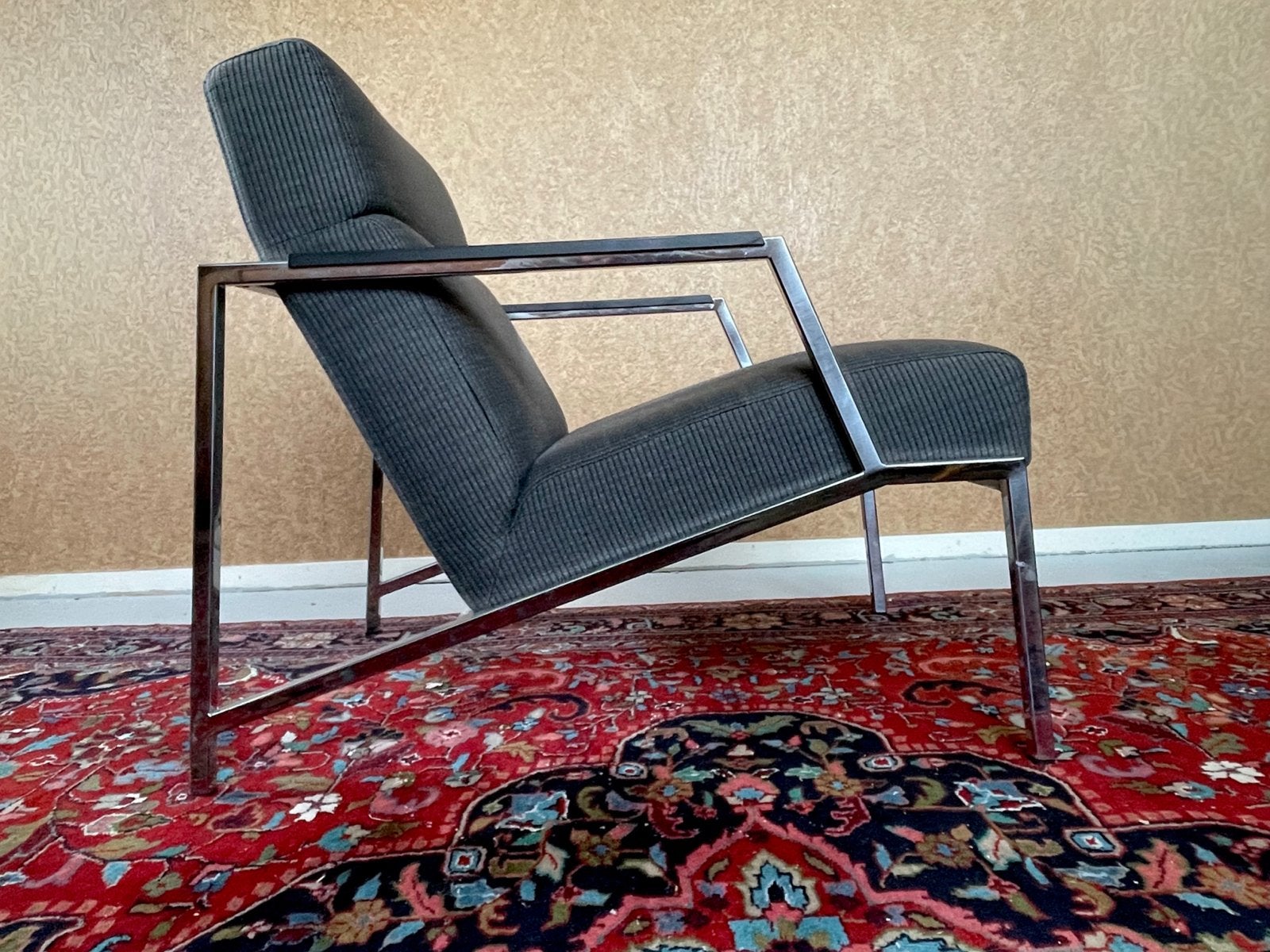 Vintage Harvink Design Fauteuil - Goede Conditie, Ophalen, Gebruikt, 75 tot 100 cm, Metaal
