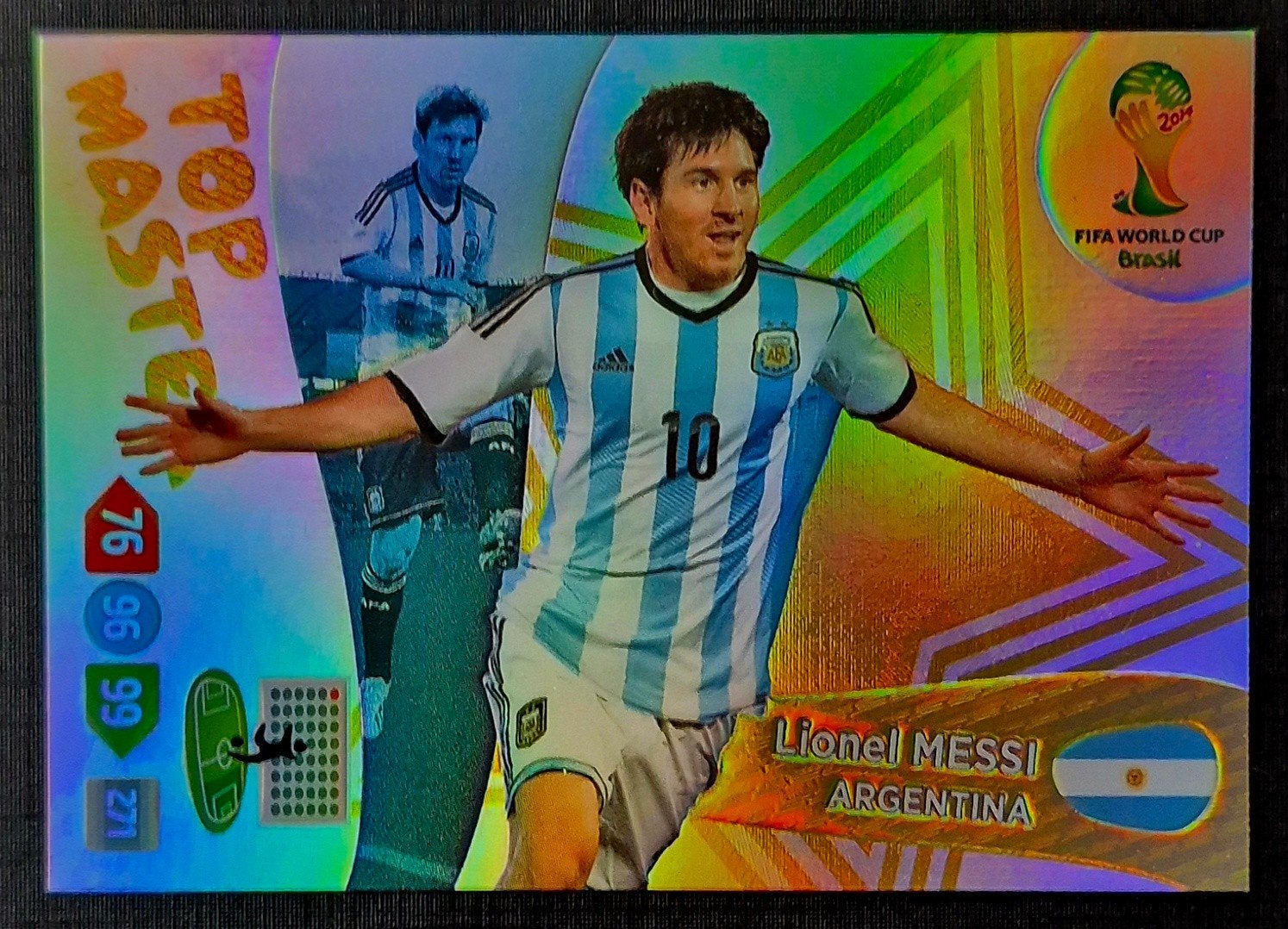Panini Limited Edition Lionel Messi - Argentinië,  WK 2014, Ophalen of Verzenden, Zo goed als nieuw, Buitenlandse clubs, Poster, Plaatje of Sticker