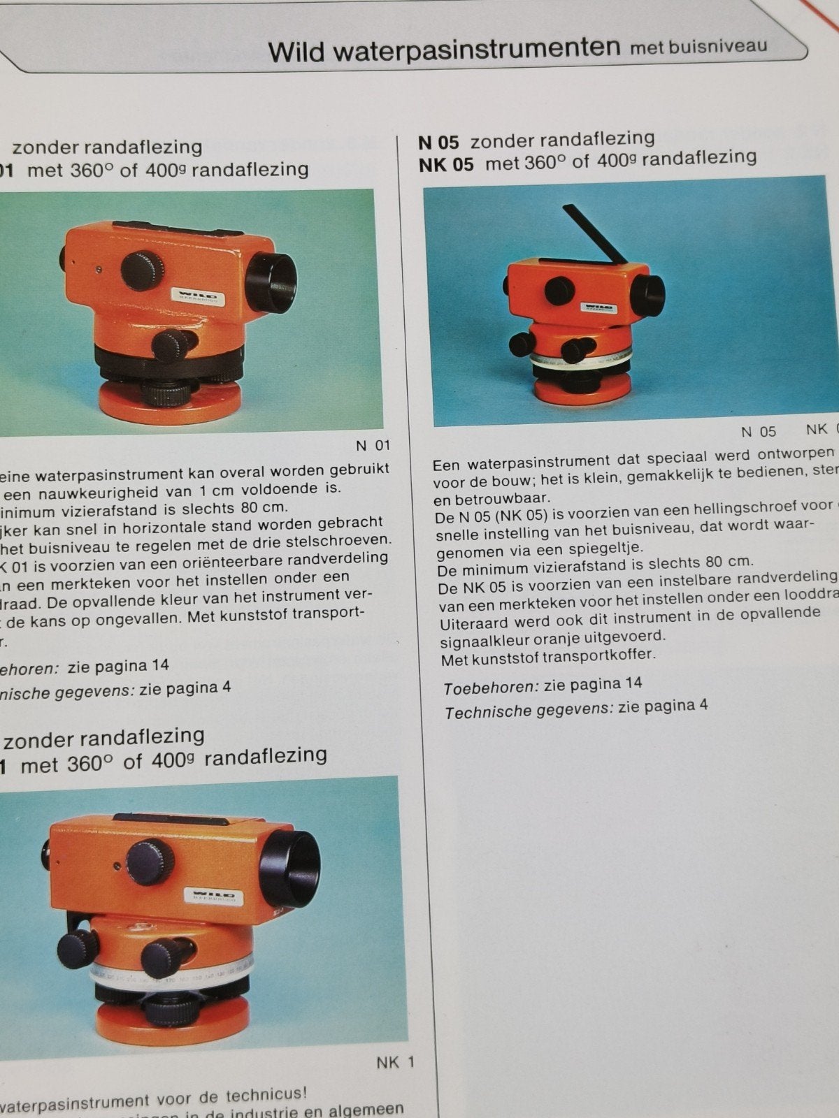 1985, CATALOGUS GEODESIE, WILD THEODOLIET EN, AHRIN,, Ophalen of Verzenden, Gelezen