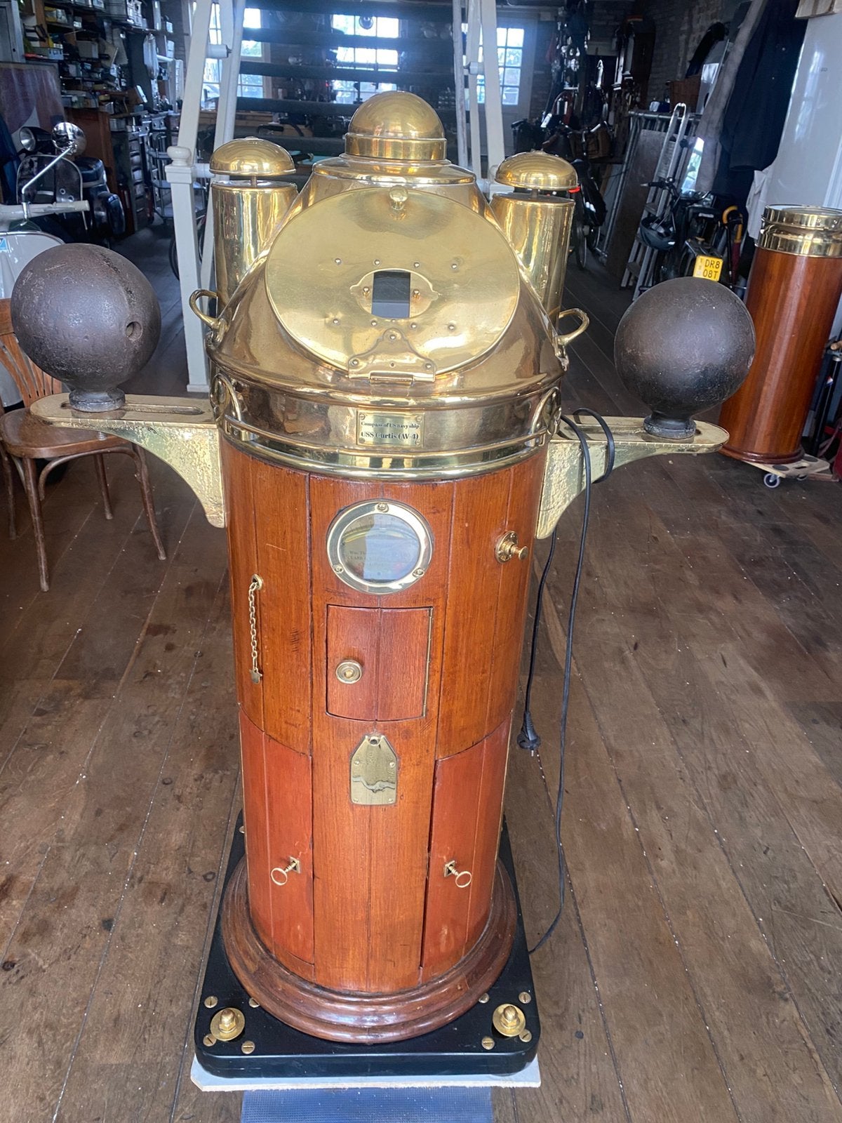 Kompas, Ophalen, Gebruikt, Motorboot of Zeilboot, Gebruiksvoorwerp