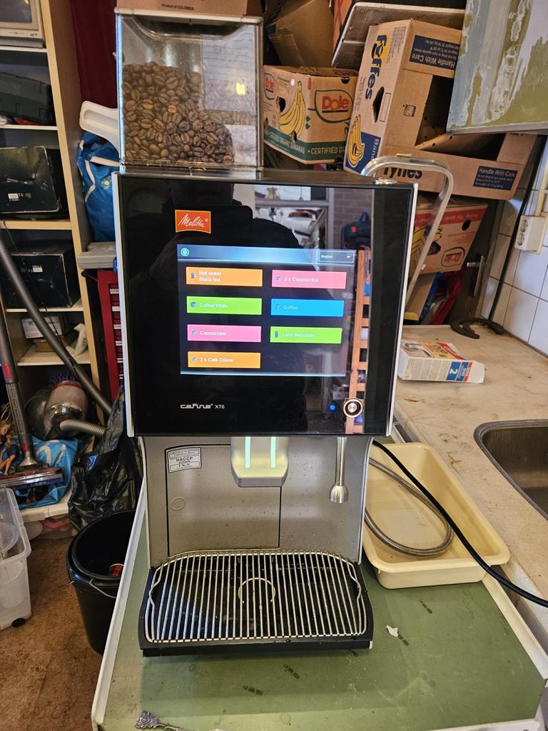 Melitta Caffina XT6 Koffiemachine - Werkend, onderhoud nodig, Witgoed en Apparatuur, Koffiezetapparaten, Ophalen, Gebruikt, Melitta