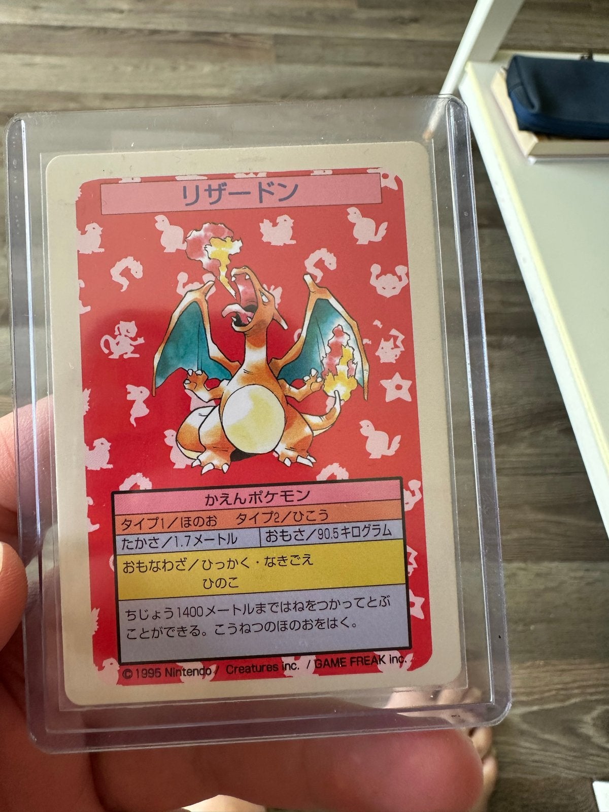 Zeldzame Japanse Charizard Pokémon Kaart (Topsun no number), Ophalen of Verzenden, Gebruikt, Losse kaart