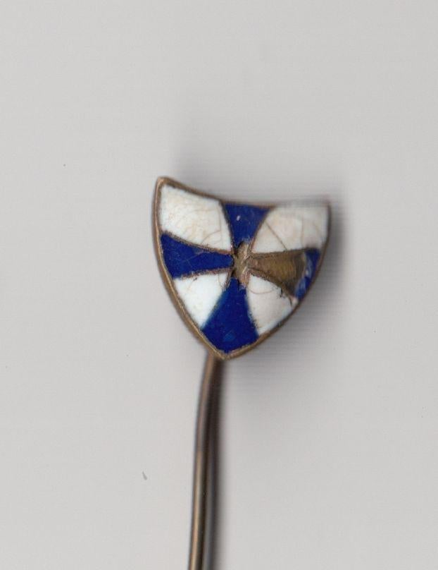 Emaille Wapenschild Zwolle misschien speldje, Verzamelen, Gebruikt, Niet vindbaar, Niet vindbaar, Speldje of Pin