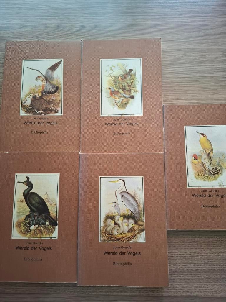 5 delige serie Wereld der vogels van John Gould, Ophalen of Verzenden