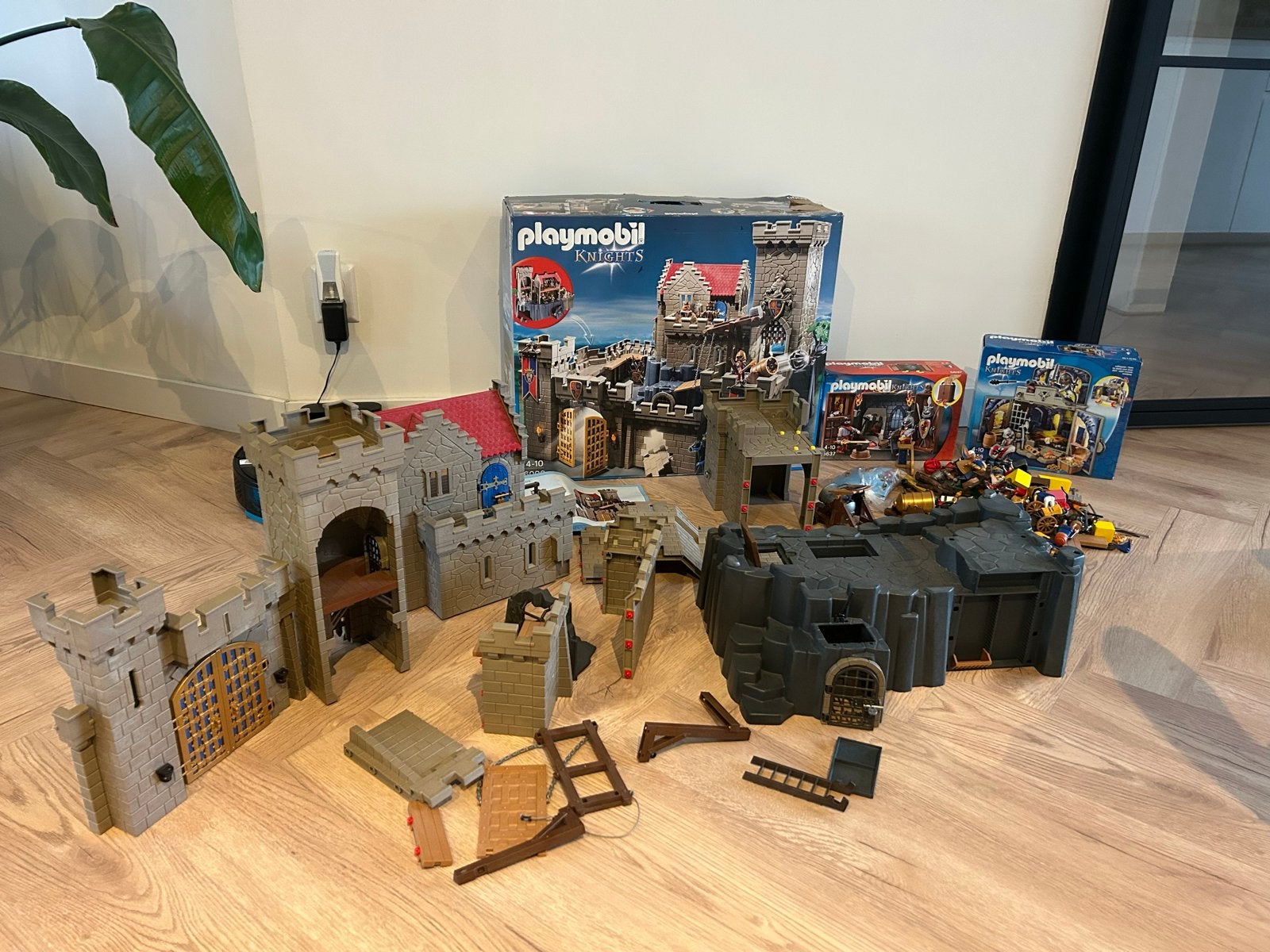 Grote Playmobil 6000 Knights Kasteel Set met Extra's, Complete set, Ophalen of Verzenden, Zo goed als nieuw, Kasteel/Fort