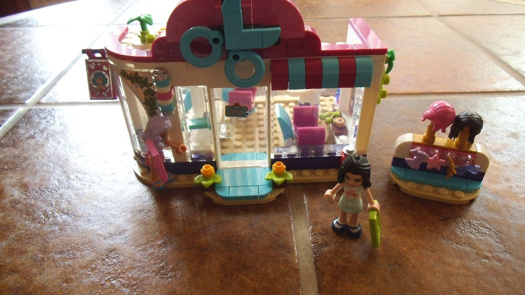 lego friends kapsalon, Ophalen of Verzenden, Gebruikt, Complete set, Lego