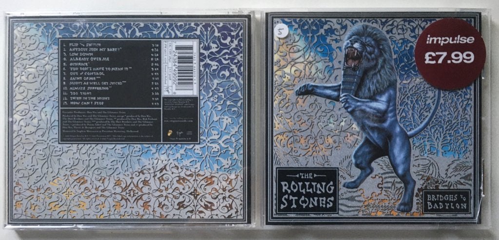 MP822 CD Rolling Stones  Bridges to Babilon €5 Cd M. Cover M, Inclusief doosje, Ophalen of Verzenden, Zo goed als nieuw, Rock-'n-roll
