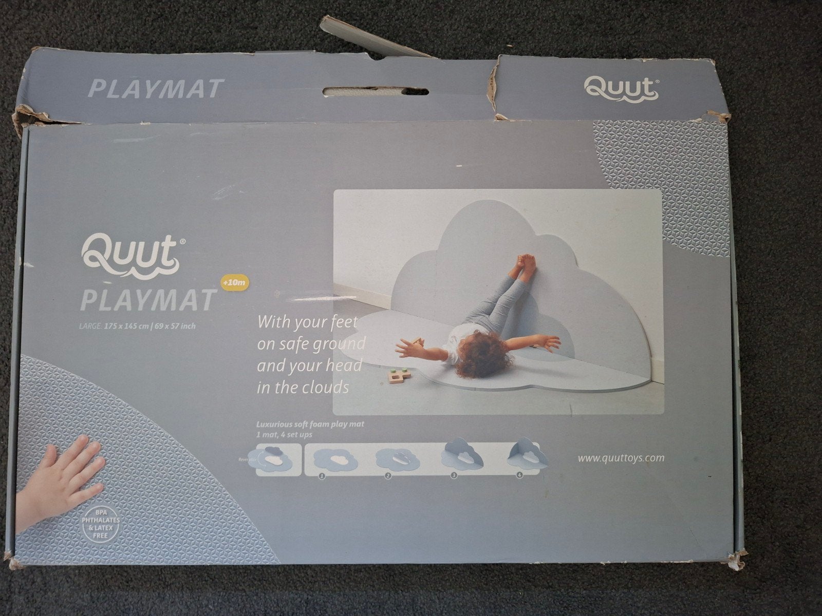 Quut Speelkleed Wolk - Zacht en Veilig Speeloppervlak, Ophalen of Verzenden, Gebruikt, Speelkleed