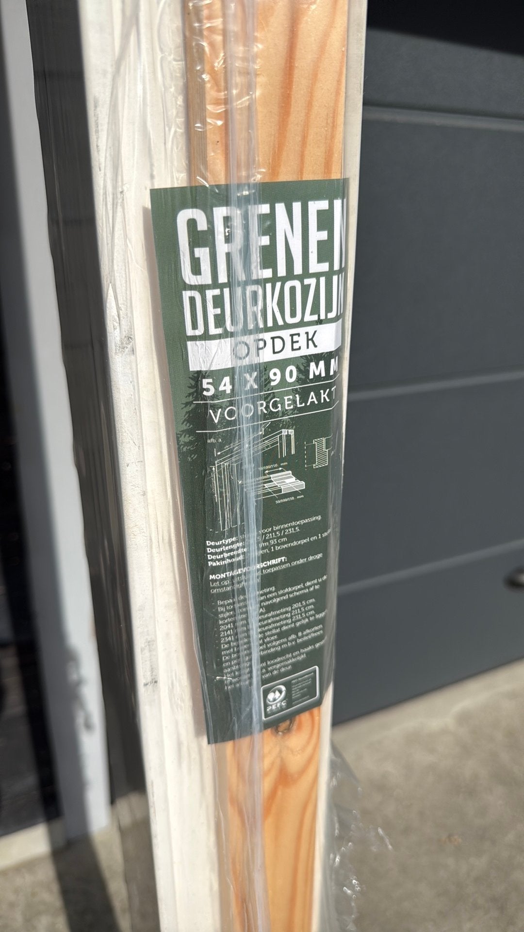 Grenen deurkozijn opdek NIEUW, Deurkozijn, Nieuw, 150 tot 225 cm, Hout