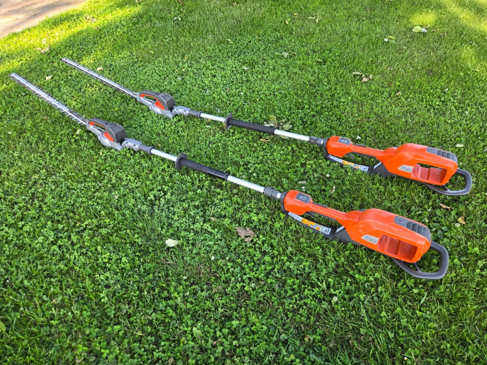 Nette Husqvarna 520iHE3 accu stokheggenschaar | bj 2023, Gebruikt, Accu, Ophalen of Verzenden, Husqvarna 520iHE3 accu stokheggenschaar