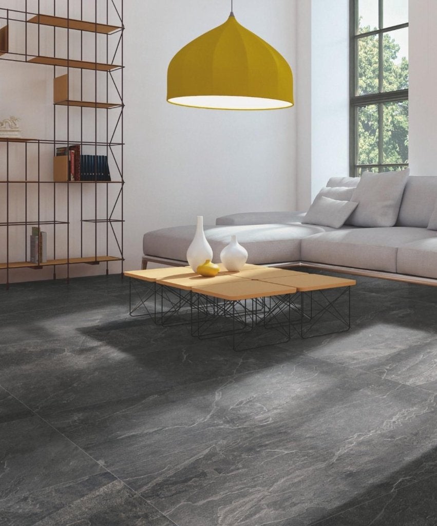 Natuursteenlook  Runa Nero 1198x598x9mm naturale, 60 cm of meer, Nieuw, Ophalen of Verzenden, 10 m² of meer