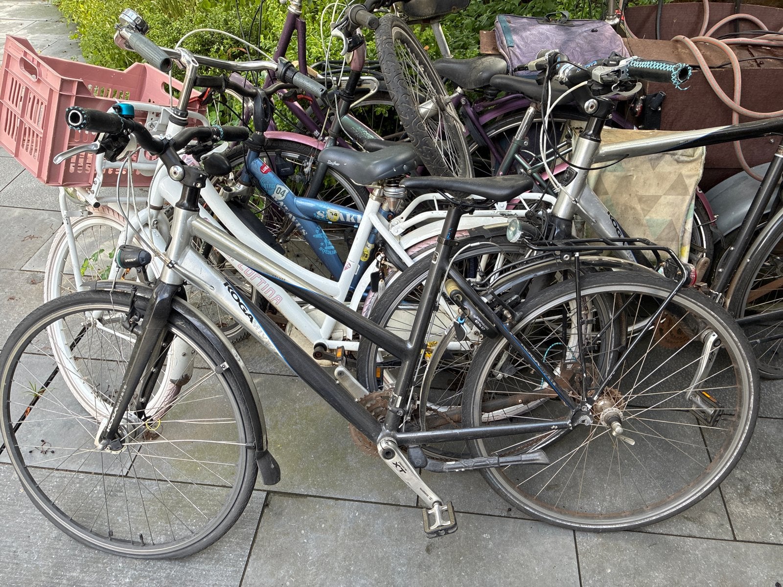 Partij fietsen: schroot en opknappers, Fietsen en Brommers, Ophalen, Gebruikt, Overige merken