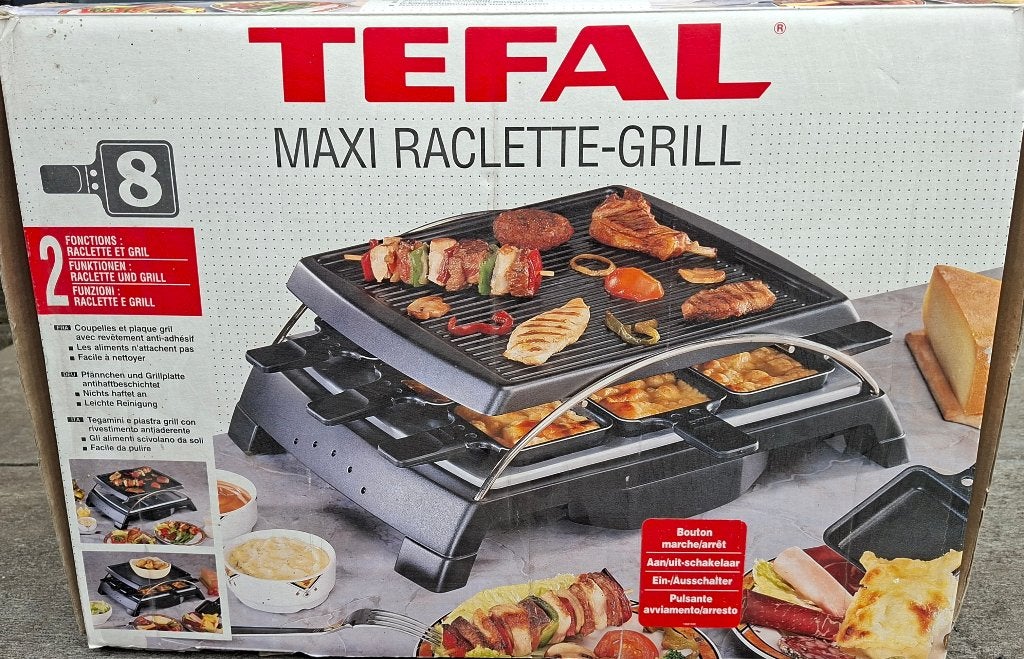 Tefal Raclette-Grill, Ophalen, Gebruikt, 4 t/m 7 personen