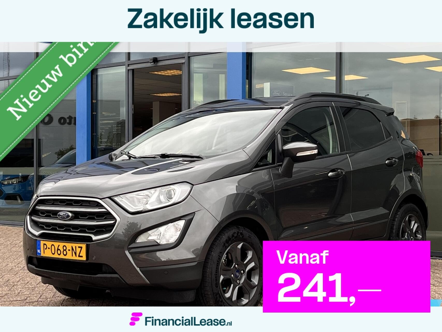 Ford EcoSport 1.0 EcoBoost Titanium 125PK Automaat Winterpac, Gebruikt, Ecosport, 3 cilinders, SUV of Terreinwagen