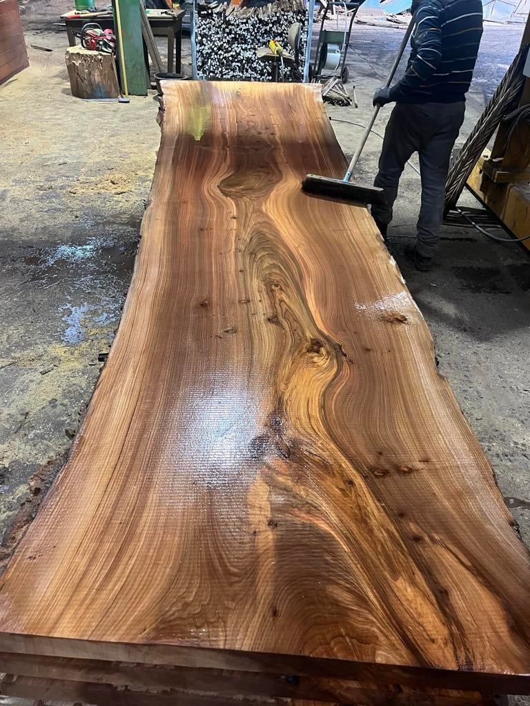 Boomstamplank, Schaaldelen, Iepen,iep, boomstamblad, planken, Doe-het-zelf en Verbouw, Hout en Planken, Geïmpregneerd, Nieuw, Ophalen of Verzenden