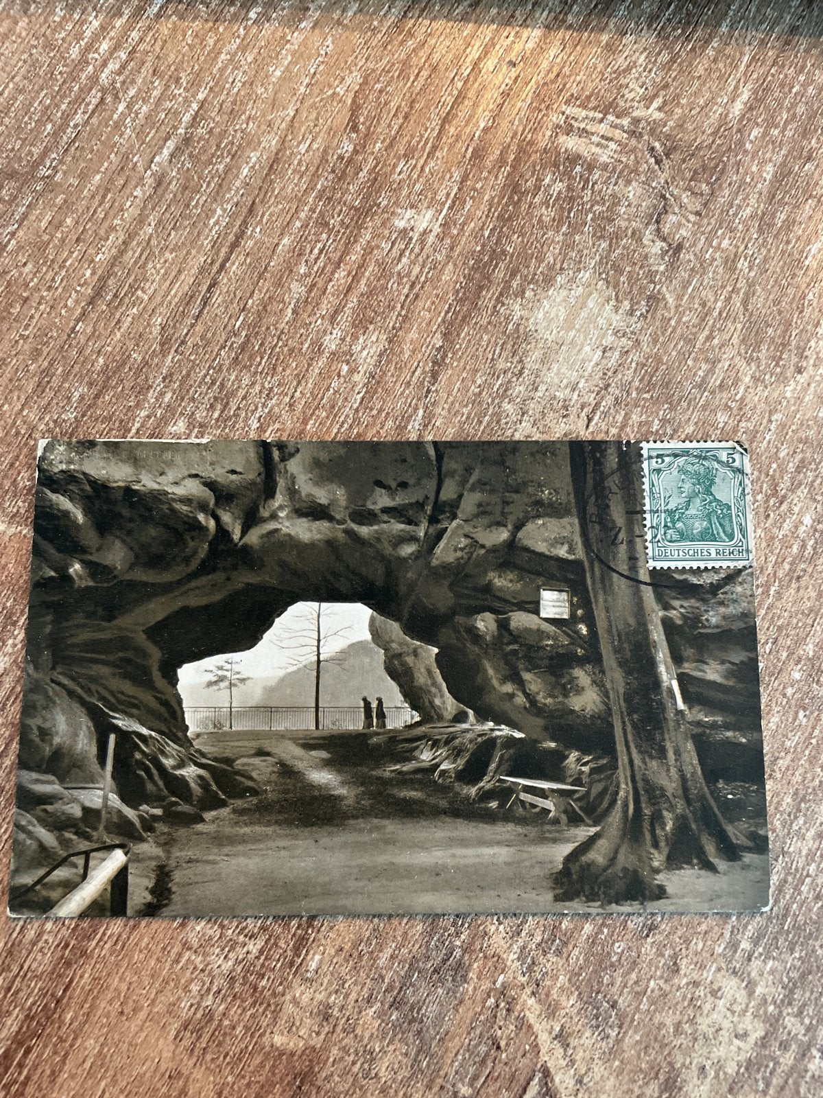 Historische Ansichtkaart: Kuhstall, Sächsische Schweiz (1912, Verzamelen, Ophalen of Verzenden, Voor 1920, Gelopen, Duitsland