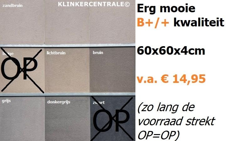 KORTING TERRASTEGELS Hummelo verschillende maten en kleuren, Verzenden, Nieuw, 10 m² of meer, GPSR; Meerdere, zie adv.tekst Meerder, vraag ons ernaar.