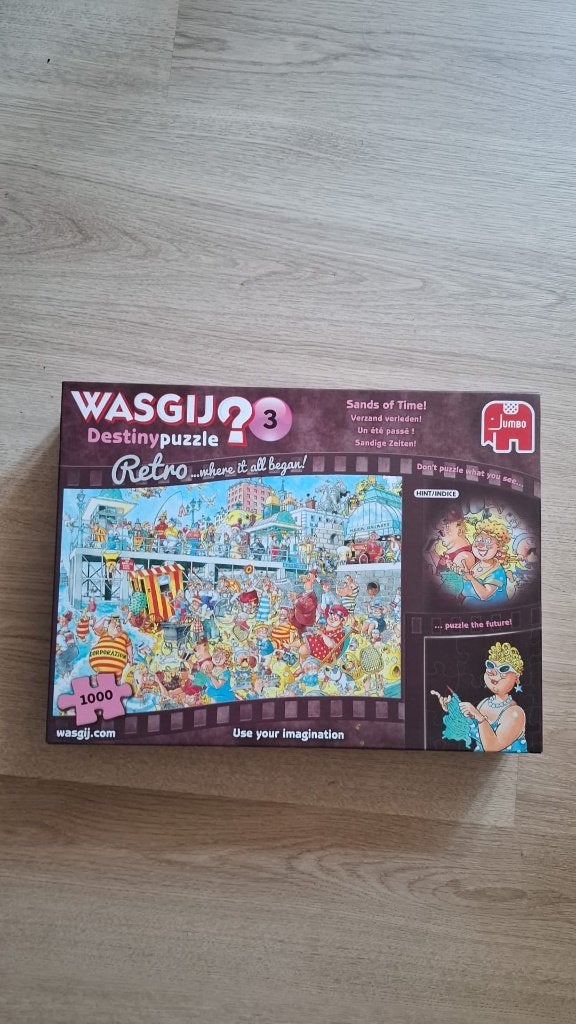 Wasgij puzzel 1000 stukjes - Verzand verleden, Ophalen of Verzenden, 500 t/m 1500 stukjes, Zo goed als nieuw, Legpuzzel