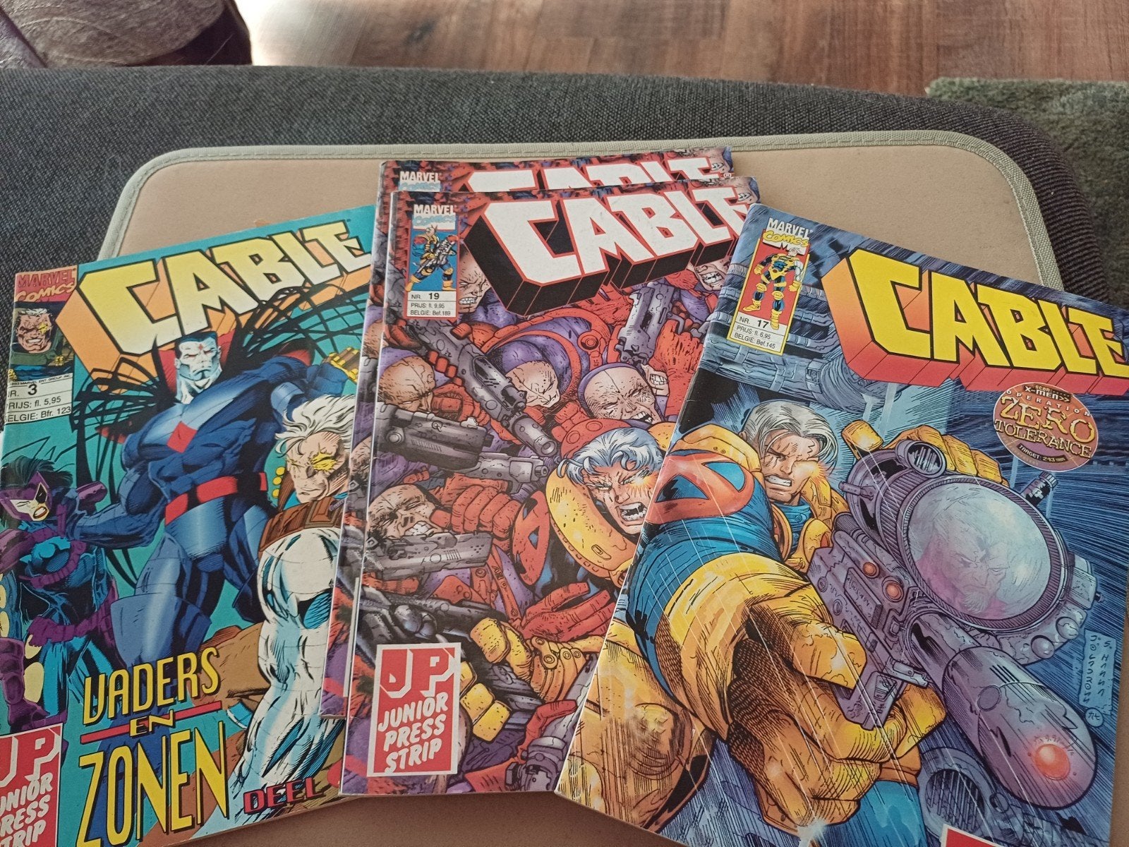 Cable Marvel Comics (Junior Press). Nummers 3, 17 & 19 (2x), Ophalen of Verzenden, Gelezen