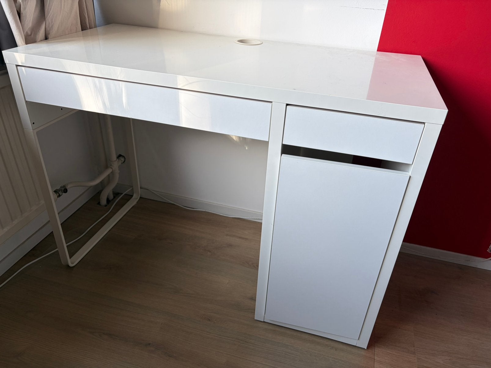 Ikea bureau Micke, Ophalen, Gebruikt, IKEA, Wit