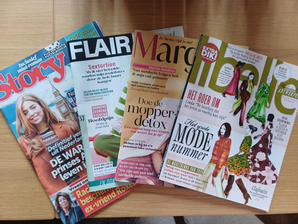 Diverse Damesbladen: Story, Flair, Margriet, Libelle, Boeken, Tijdschriften en Kranten, Ophalen, Gelezen, Damesbladen