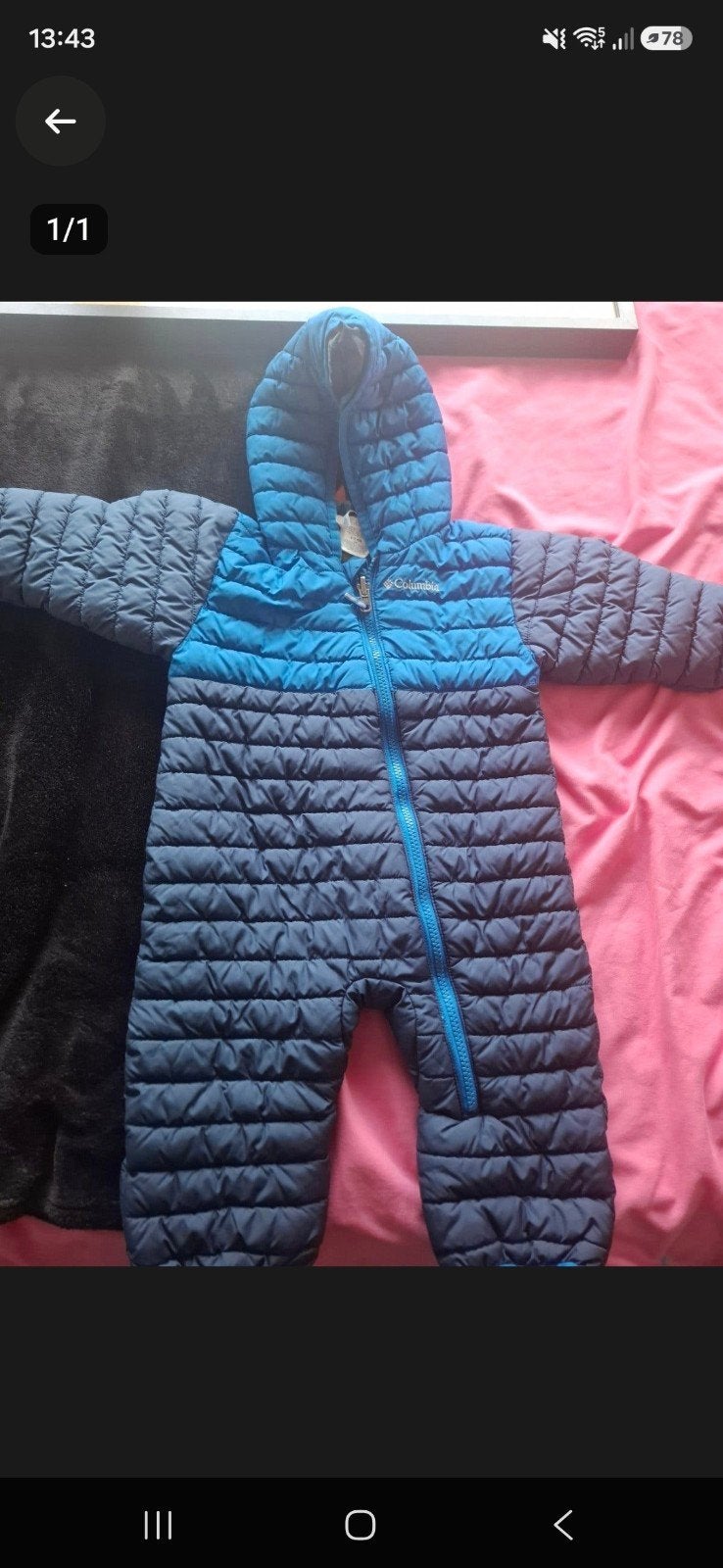 Columbia baby skipak/sneeuwpak blauw, Ophalen of Verzenden, Zo goed als nieuw, Columbia, Jongen of Meisje