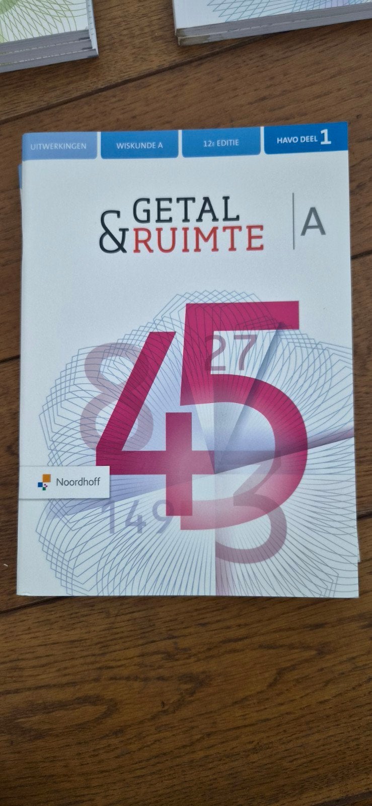 Getal & Ruimte A Uitwerkingen Havo deel 1 12e editie, Boeken, Ophalen of Verzenden, Zo goed als nieuw, HAVO, Wiskunde A