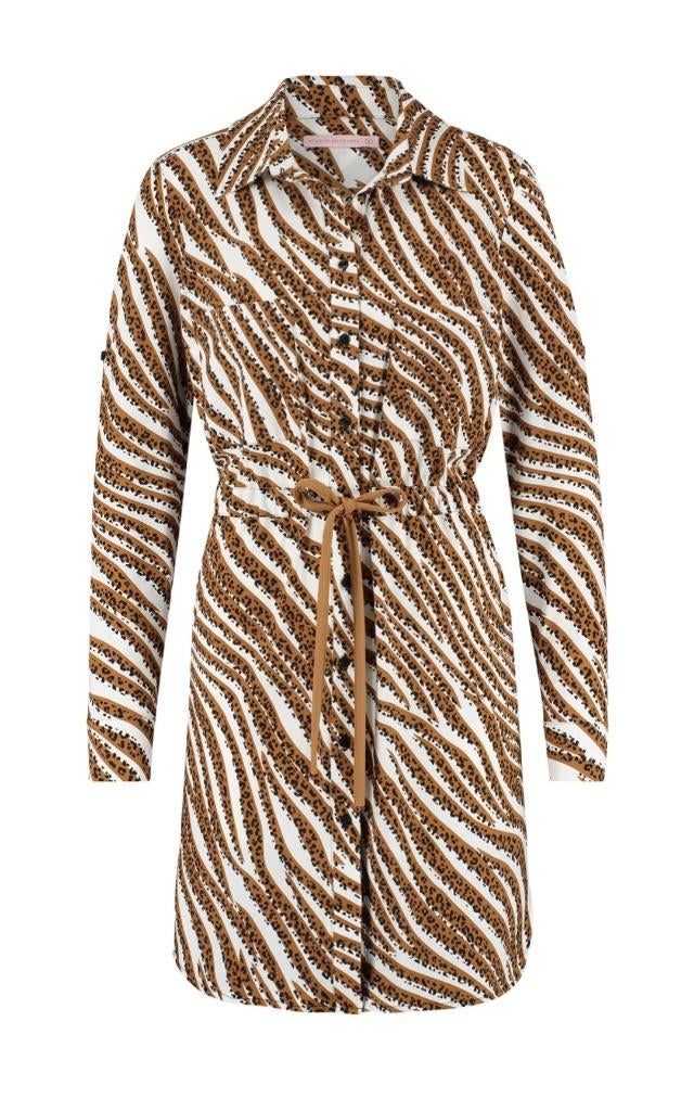 Studio Anneloes Woopsy Tiger Tuniek Travelstof Maat XS, Studio Anneloes, Beige, Ophalen of Verzenden, Zo goed als nieuw
