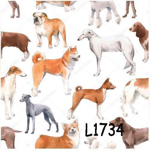 Servetten decoupage/bullet journal * honden L1734, Verzenden, Nieuw