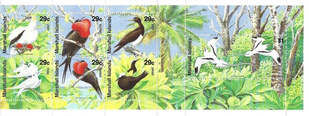Vogels - Marshall Islands - Mi 363/369 - Postfris, Ophalen of Verzenden, Postfris, Dier of Natuur