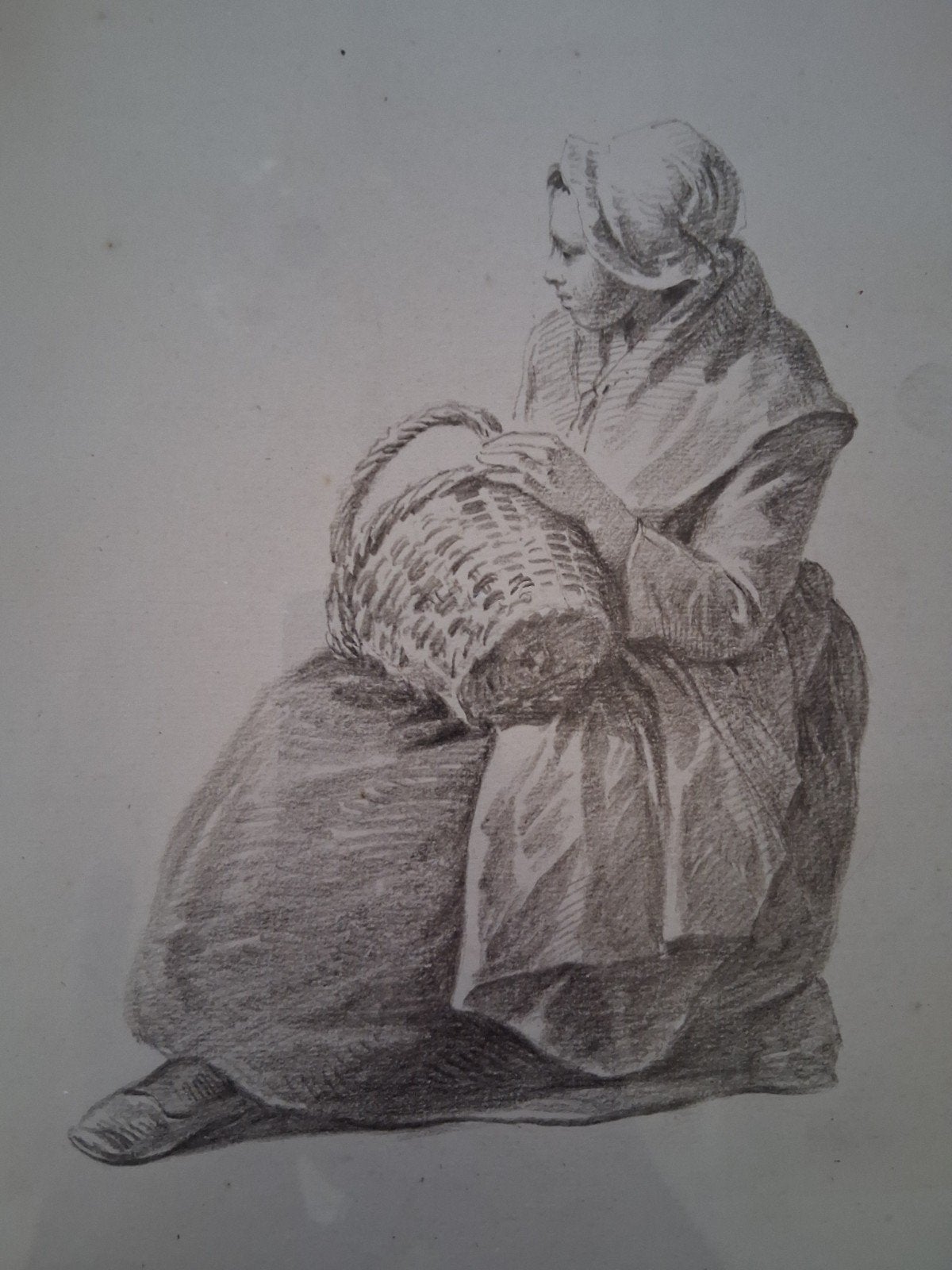 Frans Lebret potloodtekening, Antiek en Kunst, Kunst | Tekeningen en Foto's, Ophalen of Verzenden, Tekening, Potloodtekening, Origineel